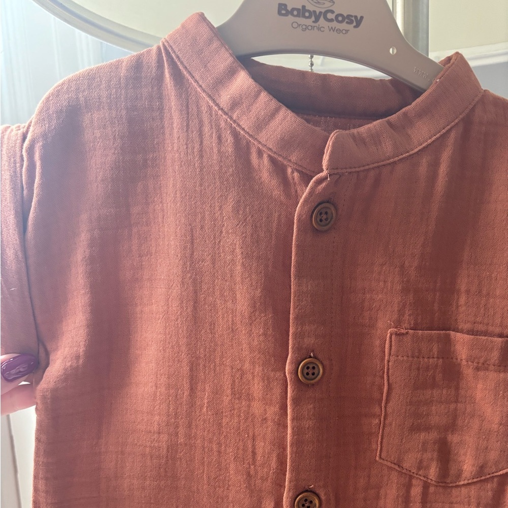 100% Organic Cotton Sleveless Romper - Picture 9 of 14